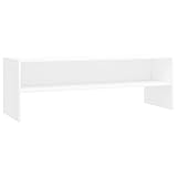 vidaXL TV Schrank Lowboard Couchtisch Fernsehschrank Fernsehtisch Sofatisch TV Tisch Möbel Board Sideboard Weiß 120x40x40cm Holzwerkstoff