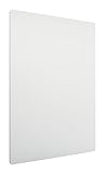 Nobo Magnetisches Whiteboard ohne Rahmen, 600 x 450 mm, individuell erweiterbare Whiteboardtafel, ideal für Büros und Teamarbeit, Stahl, Weiß, 1915656