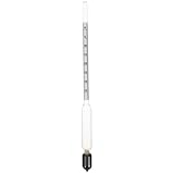 VILLCASE Glas-Hydrometer, 0-35 Spezifische Schwerkraft Hydrometer Dual-Skala Labor Hydrometer Schwere Flüssigkeiten Messgerät für Destillieren Moonshine Brewing A