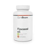 GymBeam Leinöl (Kapseln) - Leinsamenöl mit 2000 mg pro Tagesdosis in Kapseln, Omega 3, 6, 9 Fettsäuren, mit Alpha-Linolensäure, Linolsäure und Vitamin E - für normalen Cholesterinspiegel, 90 caps