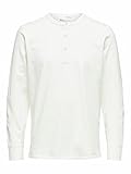 SELECTED HOMME Male T-Shirt Henley Bio-Baumwolle