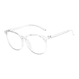 Schutzbrille Kinder Blaulichtfilter Brille Ohne Sehstärke Gaming-Brille Computer-Ermüdungs-Blaulichtfilter-Brille Falsche Brille Brille Oval (Z1110-1-Clear, One Size)