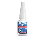 LOCTITE 401, universell einsetzbarer Flüssigkleber, hochfester Kleber für schnelle Reparaturen, schnell härtender Cyanacrylat Sekundenkleber für viele Materialien, 1x5g