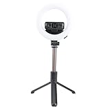 KAICAN 4 in 1 Selfie Ring Licht Drahtloser Bluetooth Selfie Stick Mini Stativ Ausziehbarer Selfie Stick mit Fern Bedienung