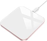 Wireless Charger 15W Handy Induktive Ladestation [Typ-C] Qi Kabellose Ladestation für iPhone 12 PRO / 11 / X/XS / 8 Plus, AirPods, Ladepad 10W für Galaxy S21 / S20 / S10 / Note 8 / S7, Huawei, Weiß