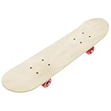 Blankes Skateboard, Kinder Skateboard, 23,6x5.9 DIY Blankes Skateboard mit Plastikrädern, rollender Stabiler und seidiger Anfänger -Skateboard für Anfänger, Jungen, Mädchen, Anfänger Skateboard