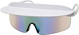 Urban Classics Unisex Visor Sunglasses Sonnenbrille, White, one Size