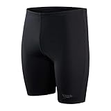 Speedo ECO Endurance+ Jammer, bequeme Passform, klassischer Look, 100 Prozent chlorbeständig, schnell trocknend, schwarz, Herrengröße 26