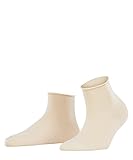 FALKE Damen Kurzsocken Cotton Touch W SSO Baumwolle einfarbig 1 Paar, Beige (Cream 4011) neu - umweltfreundlich, 39-42