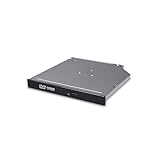 Hitachi-LG GTC2N Internal DVD Drive, Slim 12.7 mm DVD Player/Writer for Laptop/Desktop PC, Windows 10 Compatible, 8X Read/Write Speed - Black