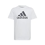 adidas Unisex Kinder U Bl T Shirt, White/Black, 176 EU