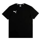 PUMA Jungen, teamGOAL 23 Casuals Tee Jr T-shirt, Schwarz, 128