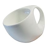 OKUMEYR Crescent Latte Tasse süße Tasse Getränkeversorgung nordisches Dekor Kaffeebecher mit Deckel kaffeekanne kaffeekännchen teeglas Multifunktions-Wasserbecher Kaffeetasse Keramik Weiß