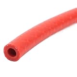 MOHUIED Benzinschlauch 1 Meter Silikonschlauch in Lebensmittelqualität, 6–32 mm, hitzebeständig, hoher Druck, Gummischlauch, Flexibler Schlauch(Red,ID 16 x OD 22mm)