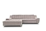 DOMO Collection Merida Ecksofa, Sofa in L-Form, Eckcouch, Polstergarnitur in taupe