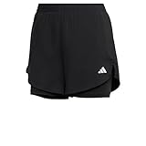 Adidas, W Min 2In1 Sho, Kurze Hose, Schwarz-Weiss, L, Frau