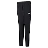 PUMA Unisex Kinder Teamliga Training Pants Jogginghose, Schwarz/Weiß, 176