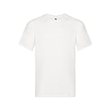 Fruit of the Loom Original Classic Herren T-Shirts 7er Pack Rippstrick Kragen mit Nackenband (DE/NL/SE/PL, Alphanumerisch, XL, Regular, Regular, Weiß)