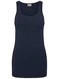 VERO MODA Damen Tank Top VMMaxi My Soft Long Basic Damentop 10185110 Black iris M