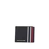 Tommy Hilfiger Herren TH Corp Mini CC Wall Bifold Wallet OS, Schwarz, OS, Faltbare Brieftasche