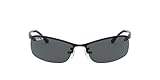 Ray-Ban Unisex Sonnenbrille Top Bar Gestell: schwarz, Gläserfarbe: grau verlauf 002/81), Large (Herstellergröße: 63)