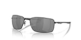 Oakley Herren Square Wire 407513 60 Sonnenbrille, Schwarz (Polished Black/Prizmblack)