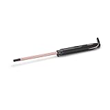 BaByliss 10mm Curling Wand Lockenstab mit Quartz-Keramik Beschichtung für Enge Afro-Locken, rosa Schwarz, C449E