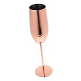 Cabilock Weinglas aus Edelstahl klare Weingläser einzigartige Cocktailgläser Martini-Gläser partybecher Party Cups Cocktailbecher aus Edelstahl Rotweinkelche Rostfreier Stahl Rose Gold