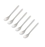 FACKELMANN | 6er Set Eierlöffel Frühstückslöffel 14 cm | Farbe: Weiß | hochwertiger Kunststoff | ideal für den Frühstückstisch