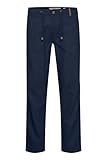 Indicode Ives Leinen-Hose, für Herren Gr. 50, Night Sky (450)