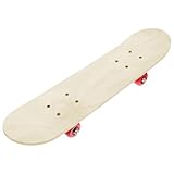 Blankes Skateboard, Kinder Skateboard, 23,6x5.9 DIY Blankes Skateboard mit Plastikrädern, rollender stabiler und seidiger Anfänger -Skateboard für Anfänger, Jungen, Mädchen, Anfänger Skateboard