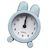 Cabilock 1Stk einfacher Wecker standuhr Table Clock Blaue Room Decor Aufstelluhr Digitale Tischuhr Vintage Tischuhr Nachttischwecker Hasenohr Wecker Büro-Schreibtischuhr Desktop-Wecker Blue