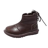 Herbstschuhe Mädchen Winterstiefel Kinder Warm Barfußschuhe Winter Gefüttert Stiefeletten Elegant Outdoor Damenstiefel Rutschfest Winterschuhe Junge Trekking- & Wanderschuhe 23-36