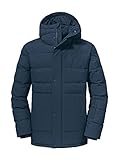 Schöffel Herren Ins. Eastcliff Jacket atmungsaktive wasserdichte Winter Wanderjacke Outdoorjacke mit verstellbarer Kapuze und praktische, navy blazer, 50 EU