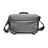 tomtoc Herren Schultertasche Umhängetasche Passt 13-Zoll MacBook Air/Pro, 13 Zoll iPad Air/Pro, 10 Liter Crossbody Messenger Bag Laptop Shoulder Bag für Alltag, Arbeit, Freizeit, Schwarz