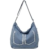 Zghhc Denim-umhängetaschen, Vintage-Denim-umhängetasche, Geldbörse, Jean-Griff-handtaschen Riemen, Verstellbare Unterarmtasche, Messenger-Tasche Für Frauen Und Mädchen