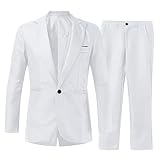 Mymyguoe Anzug Herren 2 Teilig Regular Fit Blazer Sakko Anzughose 2 Teiler Modern Anzugjacke Männer Hochzeitsanzug Anzüge Festliche Smokings Elegant Outfit Komplett Festival Outfit