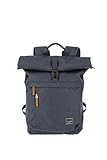 travelite Handgepäck Rucksack mit Laptop Fach 15,6 Zoll, Gepäck Serie Basics Daypack Rollup: Praktischer Rucksack mit Rollup Funktion, 60 cm, 35 Liter, 800 Gramm