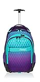 Elephant Trolley Jungen Mädchen Schultrolley Hero Signature Schulranzen Trolly Rucksack (Violet Cube (Lila-Türkis))