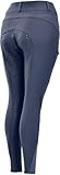 4Riders Thermo-Reithose Boston Vollgrip (DE/NL/SE/PL, Numerisch, 42, Regular, Regular, Dark Blue)