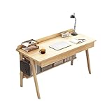 Moderner Schreibtisch mit 2 Schubladen, ergonomischer Home-Office-Schreibtisch für Arbeitszimmer und Arbeit, Laptoptisch für Werkbank