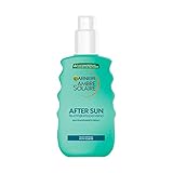 Garnier After Sun Feuchtigkeitsspray, Kühlendes und beruhigendes Pflegespray für strapazierte Haut, Ambre Solaire After Sun 24h, 1 x 200 ml