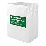 O2frepak 200 Beutel 20x30cm Vakuumier Beutel Vakuumbeutel für Lebensmittel,BPA-Frei,für Folienschweißgeräte Ggeeignet 