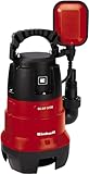 Einhell Schmutzwasserpumpe GC-DP 3730 (370 W, Ø30 mm Fremdkörper, 9.000 L/h Fördermenge, Schwimmerschalter, Tragegriff, Kabelaufwicklung, Universalanschluss)