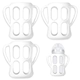 3 Stück Babyflaschen Griff für Philips Avent Natural Baby Bottles 9oz, Easy Grip Silikon Babyflaschengriffe Zubehör für Philips Avent Flaschen, Lassen Sie Ihr Baby Unabhängig Sein