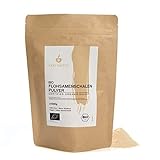 BIO Flohsamenschalen gemahlen (1kg), Psyllium Husk Pulver 98% Reinheit, 84% Ballaststoffe, Flosamenschalen aus kontrolliert biologischem Anbau, Flohsamenschalen Bio, Flohsamen Schalen