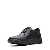 Clarks Herren Donaway Plain Oxford, Black Leather, 46 EU