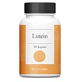 Phytochem Lutein 90 Kapseln, hochdosiert mit 50 mg natürlichen Carotinoiden pro Tagesdosis, vegan und ohne Zusatzstoffe, 45 Tage Vorrat.