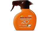 Bilboa, Trigger Solar Coconut Glow SPF 20, Sonnencreme Spray mit Kokosöl und Vitamin E, leicht auf der Haut, Sonnenschutz, wasserfest, 250 ml