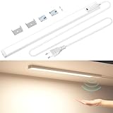 Feliigo Unterbauleuchte Küche Led Dimmbar 41cm 4000K Schrankleucht Lichtleiste mit Berührungsloser Sensor Ultradünnes Unterbauleiste Led Leiste für Küche, Schrank, Werkbank